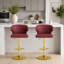 Ensemble de 2 tabourets pivotants à hauteur réglable Classic-130042103-130042104
