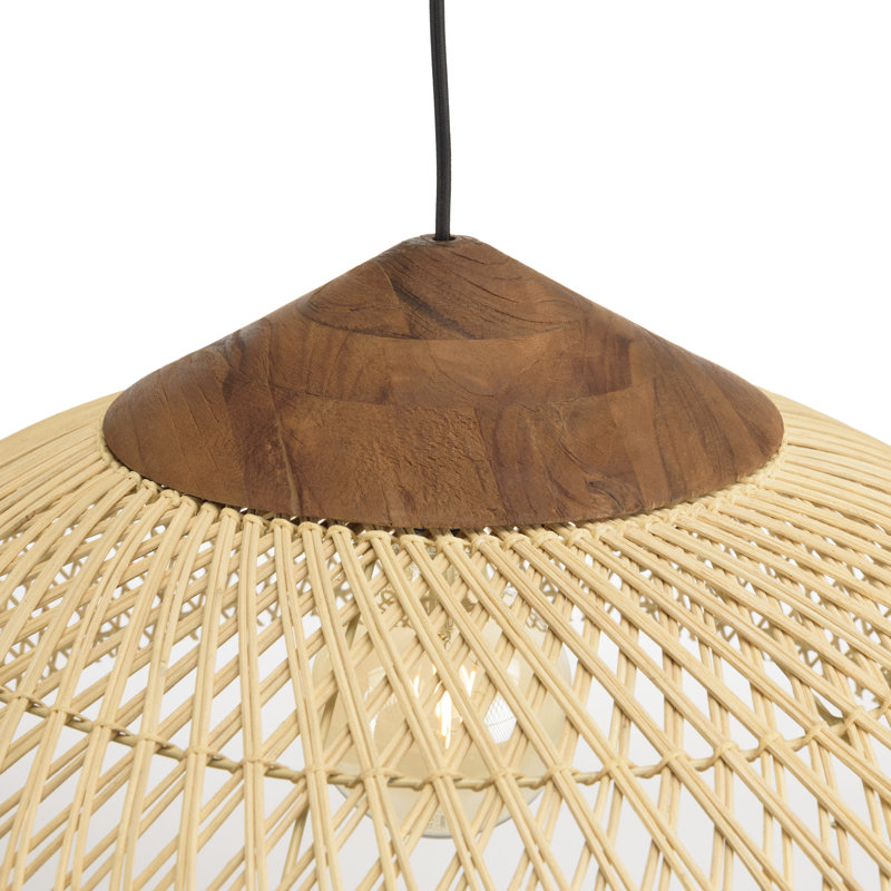 Amania 1 - Light Pendant, 30cm H x 65cm W, Natural