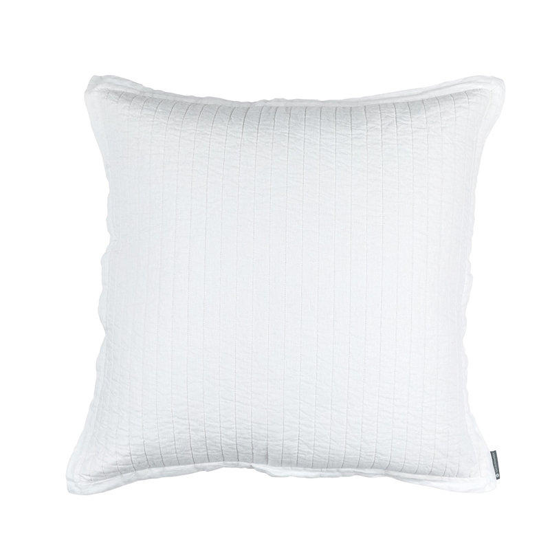 Tessa Linen Euro Pillow Cover & Insert, White