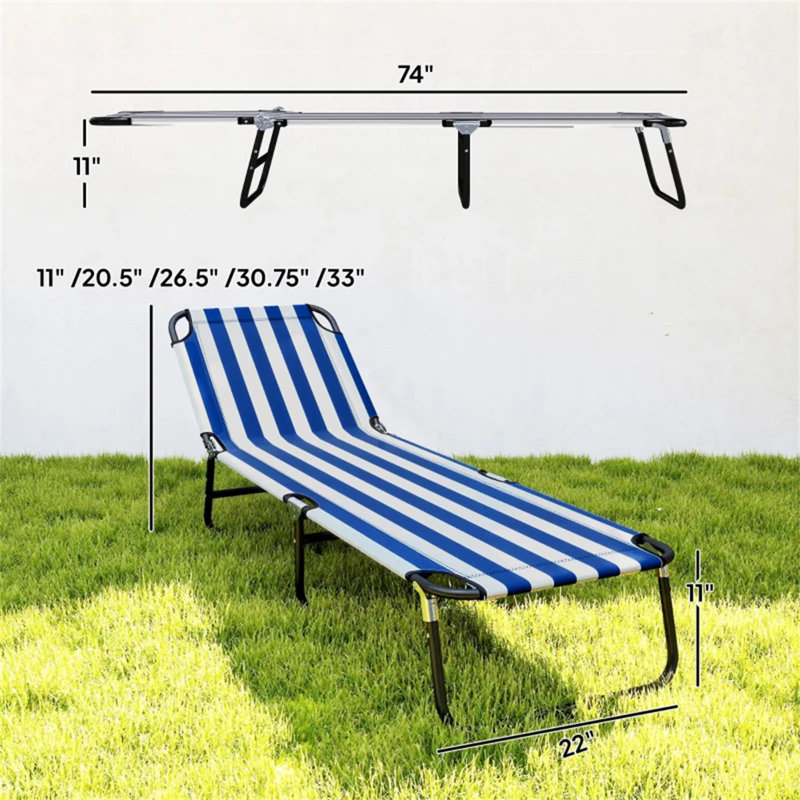 Chaise longue de camping