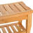 Long Bamboo Shower Bench Seat, 20" Wooden Spa Shower Stool with Underneath Storage Shelf Shoe Organizer