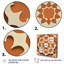 Carreaux marocains en tons de terre I - reproduction sur toile-1254931421-1254931426