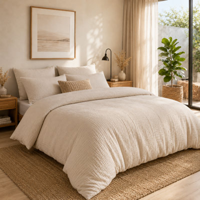 Muslin Cotton Duvet Cover Set