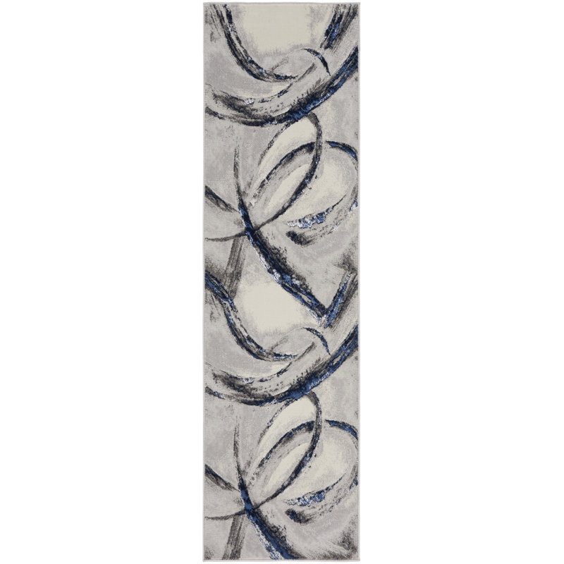 Breux Abstract Area Rug, Runner 66 x 229cm
