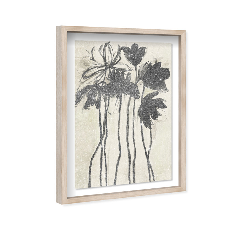 Flower Abstract Studio Shadowbox Floral & Botanical Print by Oliver Gal, Black Frame, 10 x 15, 25.5"H x 17.5"W