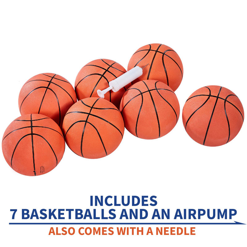 Lancaster Blue Foldable Steel Dual Basketball Game with LED Scoring