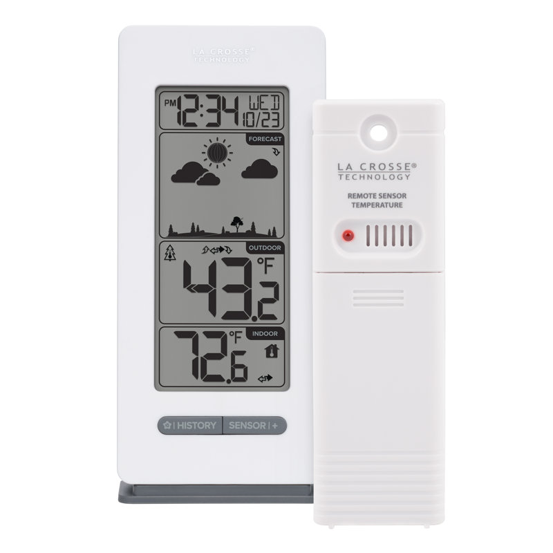 Wireless White Digital Weather Forecast Station