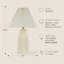Lampe de table plissée Rhea