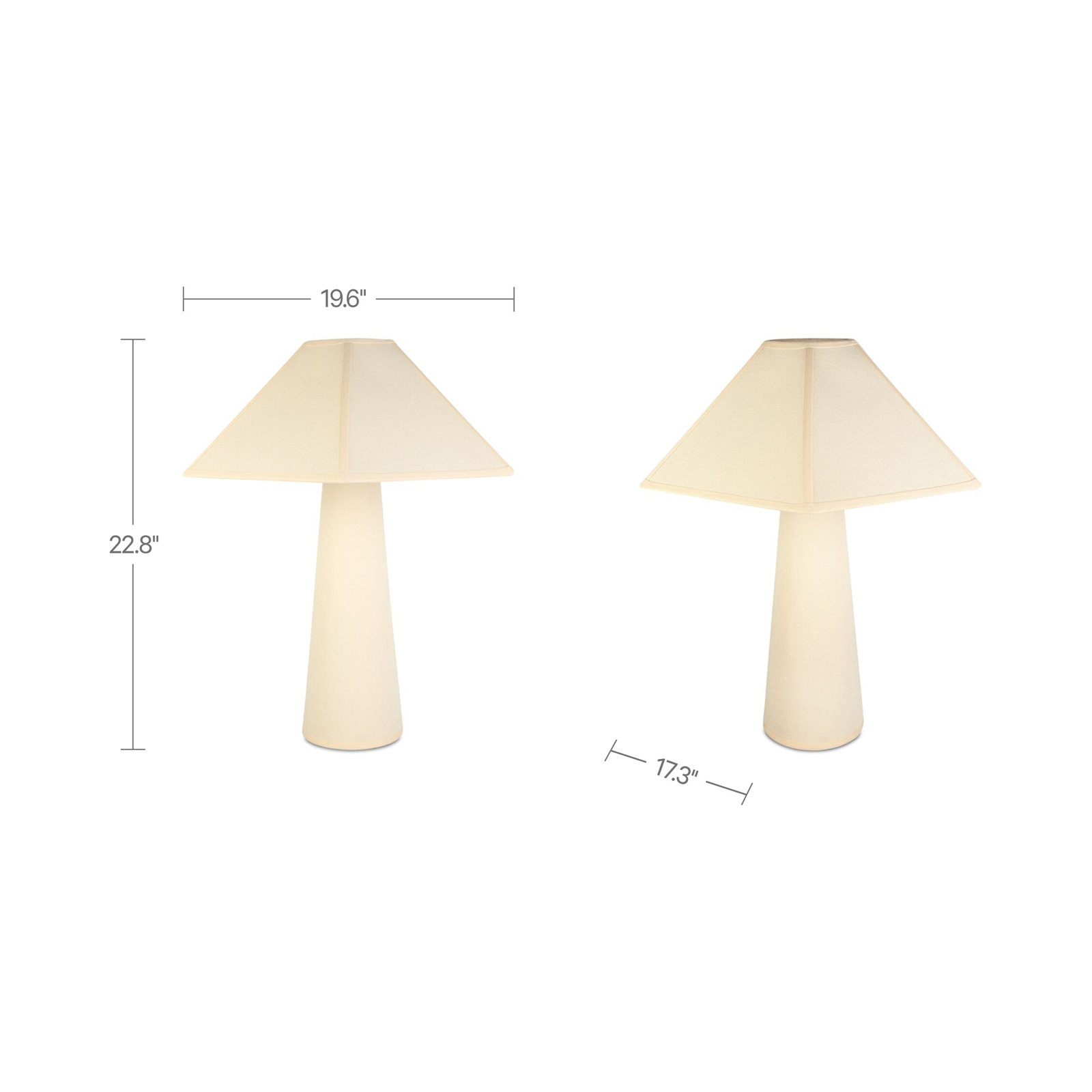 Table Lamp, Cream