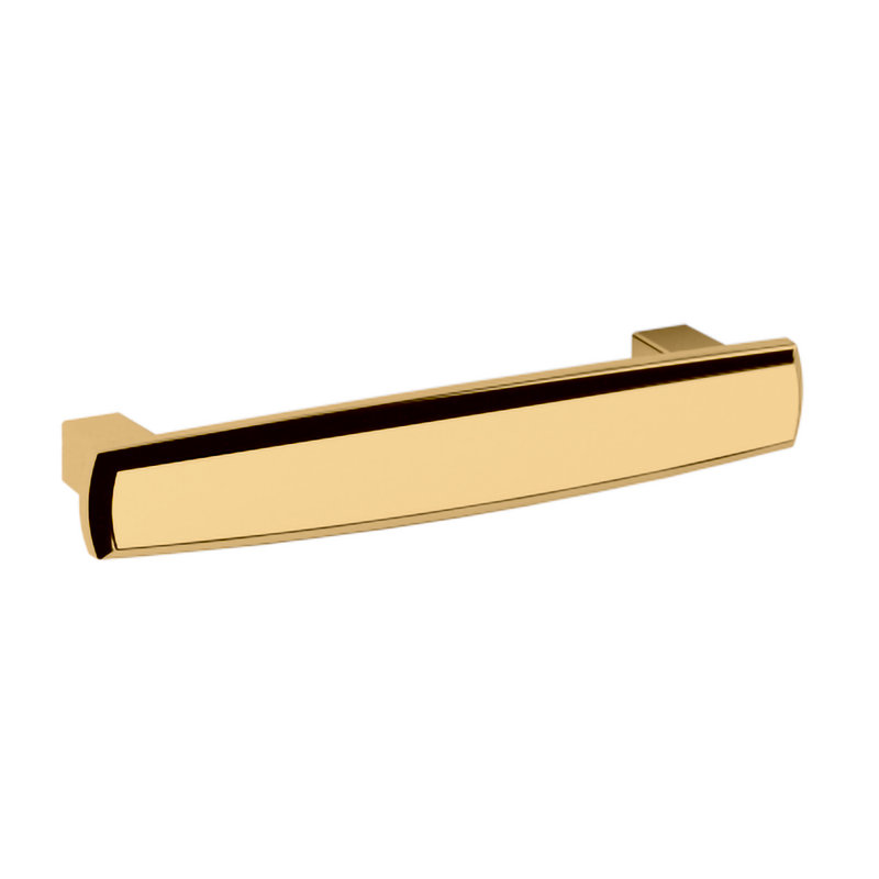 Non-Lacquered Brass 4" Cabinet Pull with Mounting Hardware