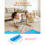 Sous-couche de plancher 600 mm2 2mm pare-vapeur 3 en 1 pour stratifié bleu
