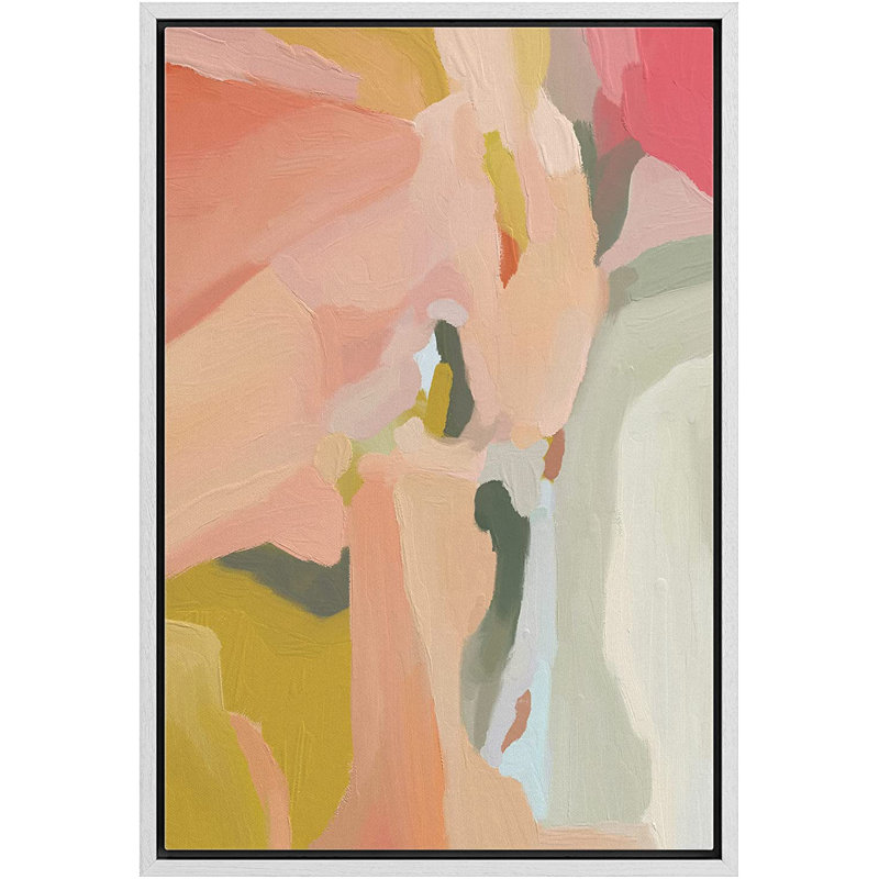 " Relax/Zen Colorful Nordic ", 36" H x 24" W x 1.5" D, White Framed