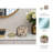 Decorative Scented Candle with Lid for Living Room Decor - Modern Glass Candle for Coffee Table, Bookshelf, or Bedroom - 7"-634131625