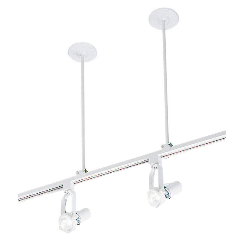 All Track System and Lighting Suspension Kit, 24" H x 0.63" W x 4.25" D, White