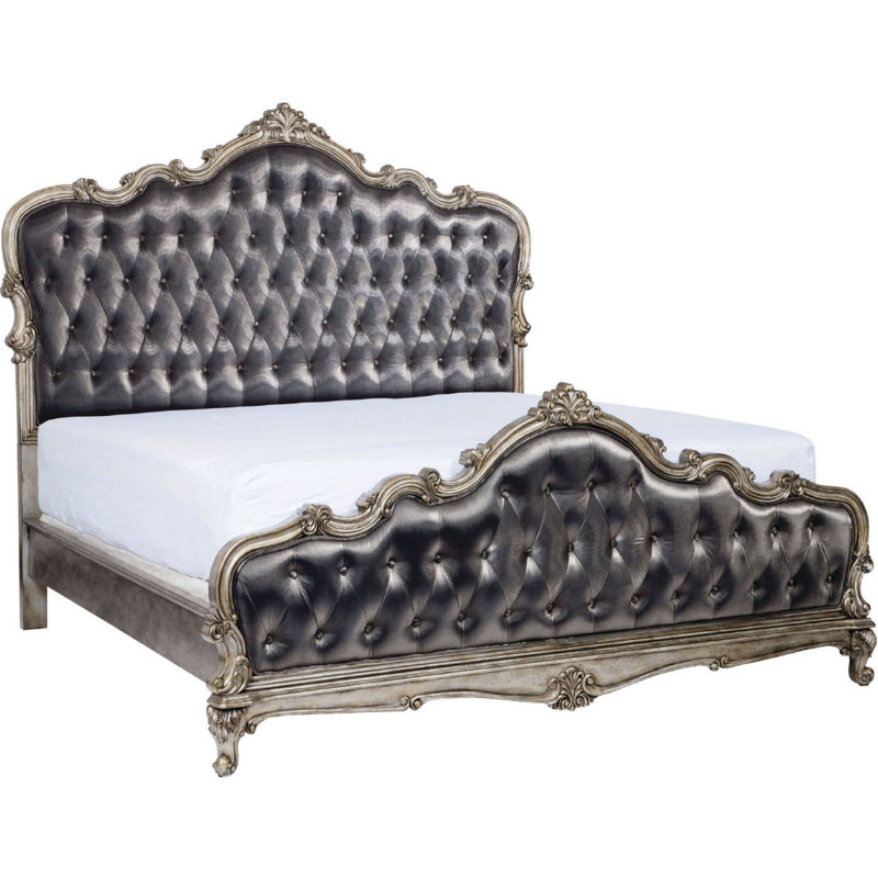 Khiabet Upholstered Standard Bed, Queen, Rose Gold