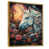 Toile avec cadre flottant or
