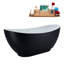 62.2'' x 28.3'' Soaking Acrylic Bathtub-90888228