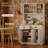 71" Tall Freestanding Kitchen Cabinet White