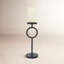 Porte-bougie en métal noir Modern Modern-1551571012