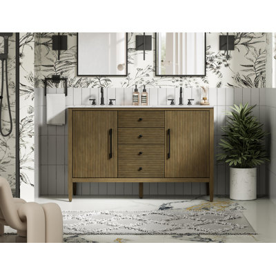 Meuble-lavabo double 54 po