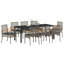 Eliezel 8 - Person Patio Dining Set Rectangular Table-598872077