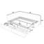 Structure de lit tapissier pour grand lit