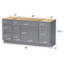 Base de meuble-lavabo simple 66 po seulement-95942299