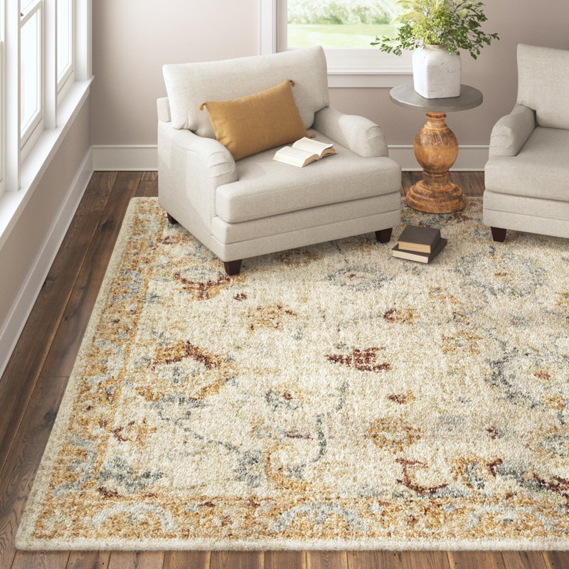 Millbank Hand Hooked Wool Floral Indoor Rug, Rectangle 9'3" x 13'