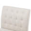 Chaise d'appoint de 2 personnes - siège en tissu beige avec une forme de pantoufle traditionnelle et des pieds en bois modernes pour le divertissement