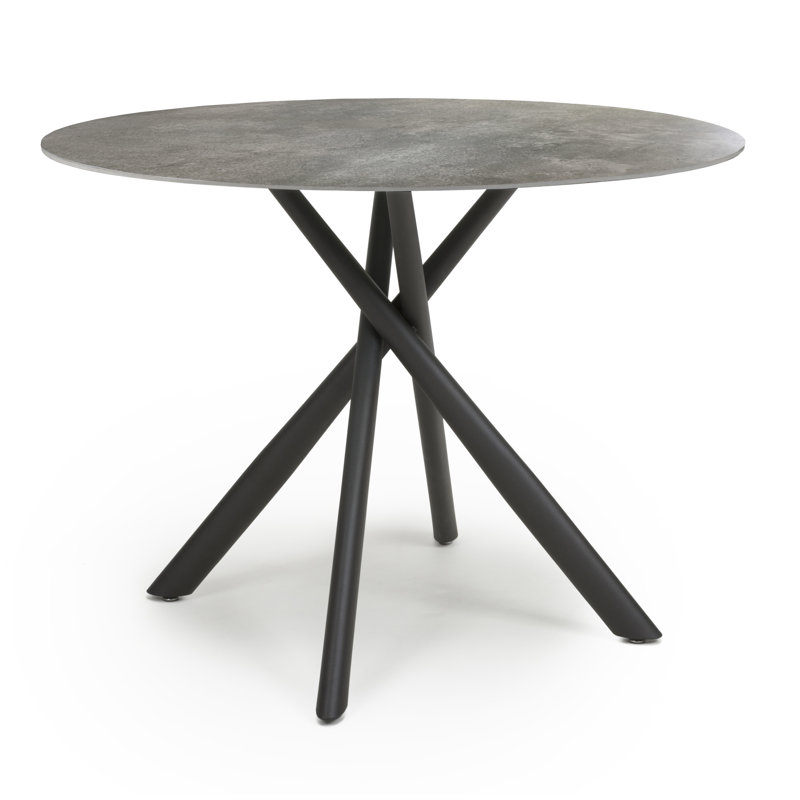Uzair Round Glass Top Dining Table