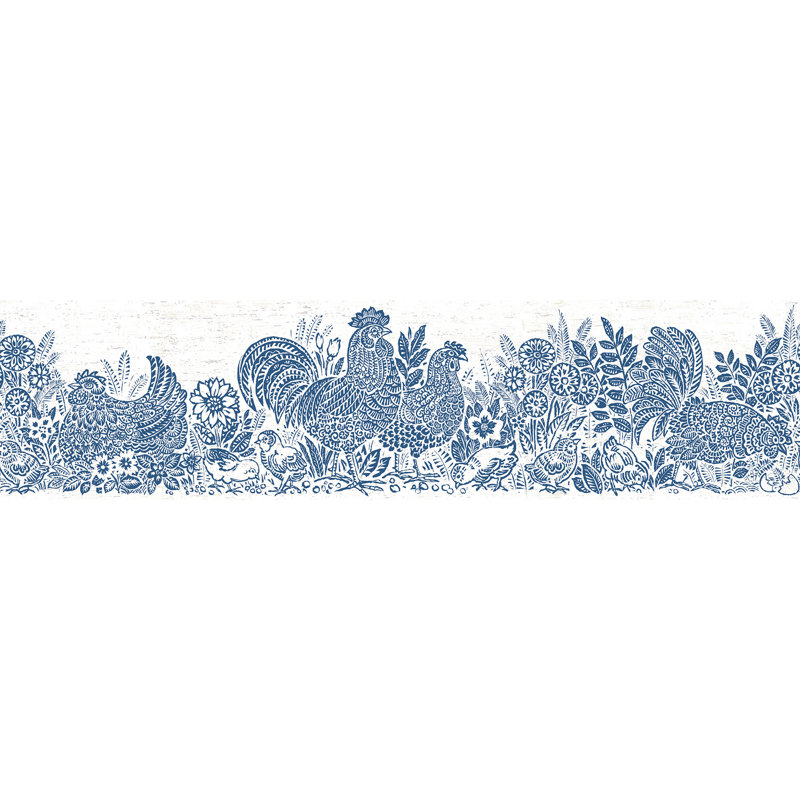 Bordure de poulet bleu parton, Bleu