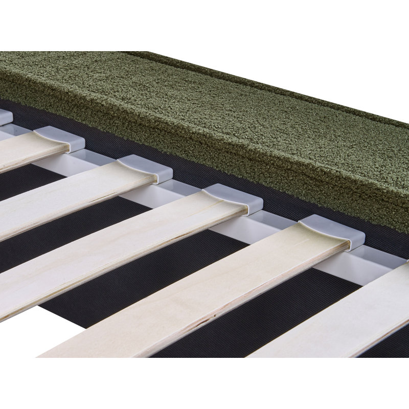 Bunel Upholstered Bed, Green