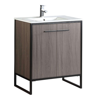 Meuble-lavabo simple 30 po Saray