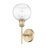 Aamin 1-Light Wall Sconce With Clear Glass-445357290