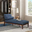 Chaise longue en tissu Sarom avec traversin-71521103