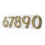 Numéro de maison à fixation flottante en aluminium H 5 po-64013438-69292981