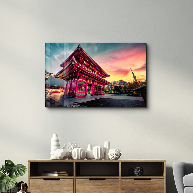 Peinture décorative en verre trempé