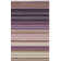 Cruz Hand Loomed Wool/Cotton Striped Rug in Lilac/White