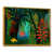 Toile avec cadre flottant or