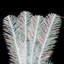9' x 14" White Iridescent Artificial Garland.