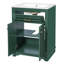 Meuble-lavabo de 61 cm (24 po) avec lavabo en céramique, 2 portes, 1 tiroir basculant, design compact, esthétique contemporaine, quincaillerie assortie, armoire intégrée à 2 portes, style moderne