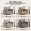 Ensemble de fauteuils d'appoint et repose-pieds rembourrés surdimensionnés avec rangement dissimulé-1042875448