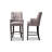 Upholstered Counter Stool with Solid Wood Frame-1561604824