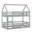 Lit superposé House avec clôture et porte-364830969