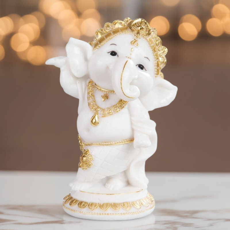 5.25"H Ganesh Dancing Figurine