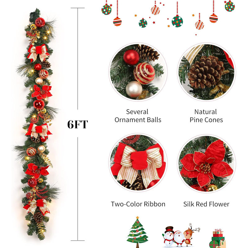 Faux 182.88cm Wreath