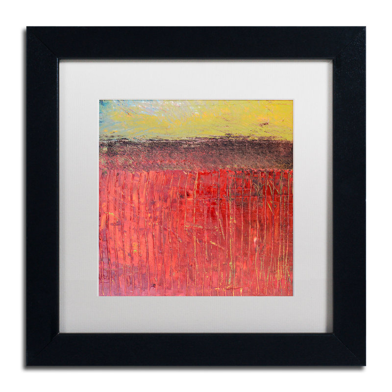 « canneberge s » par michelle calkins, reproduction d’art encadrée, H 11 po x l 11 po, Blanc