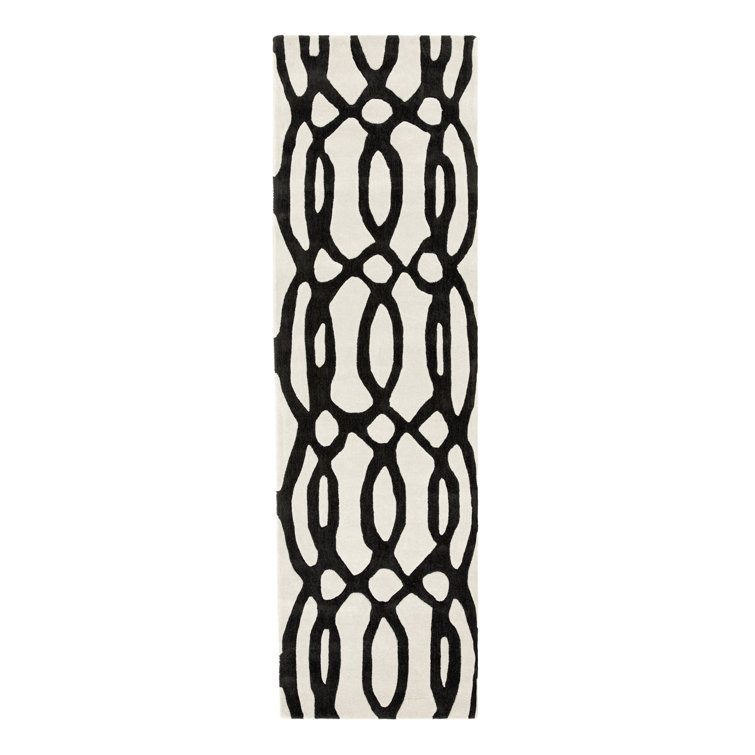 Louise Geometric Wool Hand Woven Area Rug