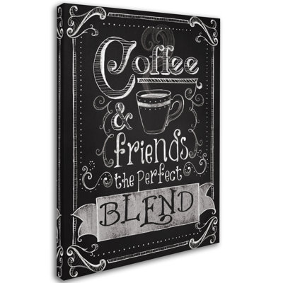 Asadulla 'Coffee & Friends' Textual Art on Wrapped Canvas
