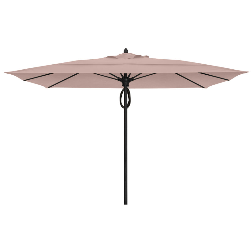 Parasol de marché carré 10 pi Prestige, Lin lin, Noir